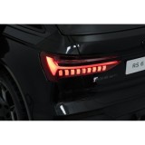 JOKO Elektrické autíčko Audi RS6 Avant GT 4x4, penové kolesá, kožené sedadlo, čierne