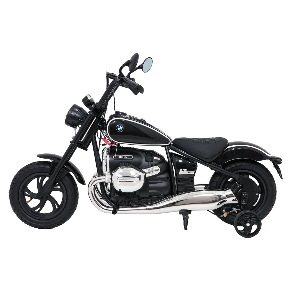 JOKO Elektrická Motorka BMW R18, Bezkefový 200W Motor, batéria 24V, Nafukovacie kolesá, Nosnosť 65kg, čierna