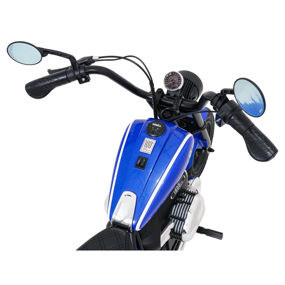JOKO Elektrická Motorka BMW R18, Bezkefový 200W Motor, batéria 24V, Nafukovacie kolesá, Nosnosť 65kg, modrá