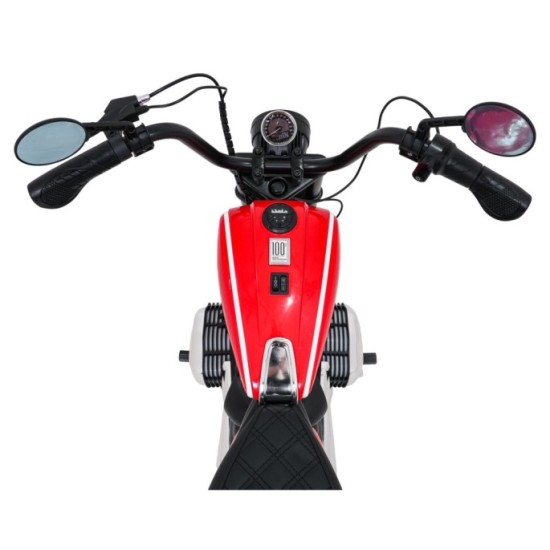 JOKO Elektrická Motorka BMW R18, Bezkefový 200W Motor, batéria 24V, Nafukovacie kolesá, Nosnosť 65kg, červená