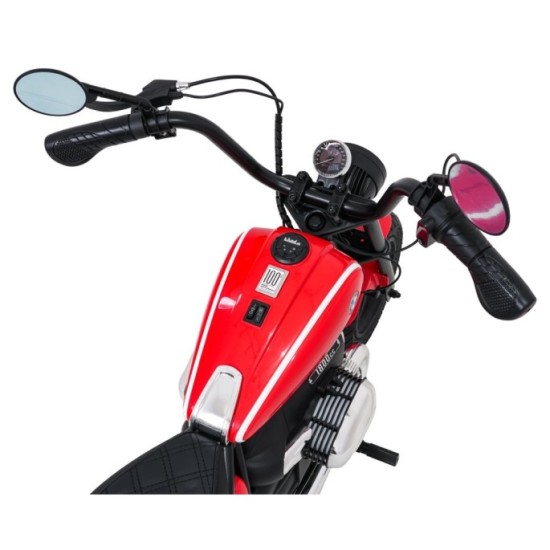 JOKO Elektrická Motorka BMW R18, Bezkefový 200W Motor, batéria 24V, Nafukovacie kolesá, Nosnosť 65kg, červená