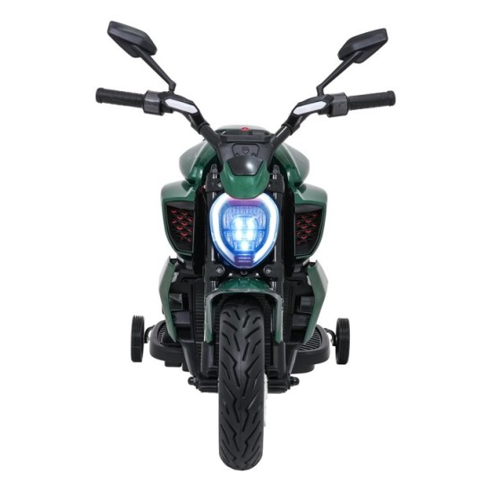JOKO Elektrická motorka Ducati Diavel for Bentley, penové kolesá, zelená