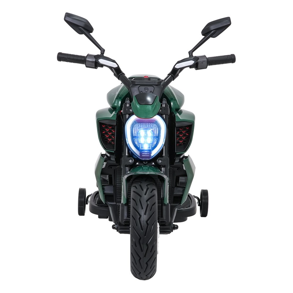 JOKO Elektrická motorka Ducati Diavel for Bentley, penové kolesá, zelená
