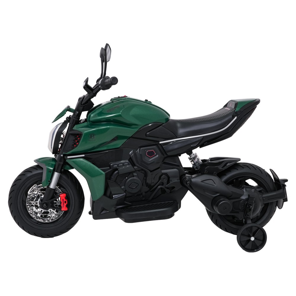 JOKO Elektrická motorka Ducati Diavel for Bentley, penové kolesá, zelená