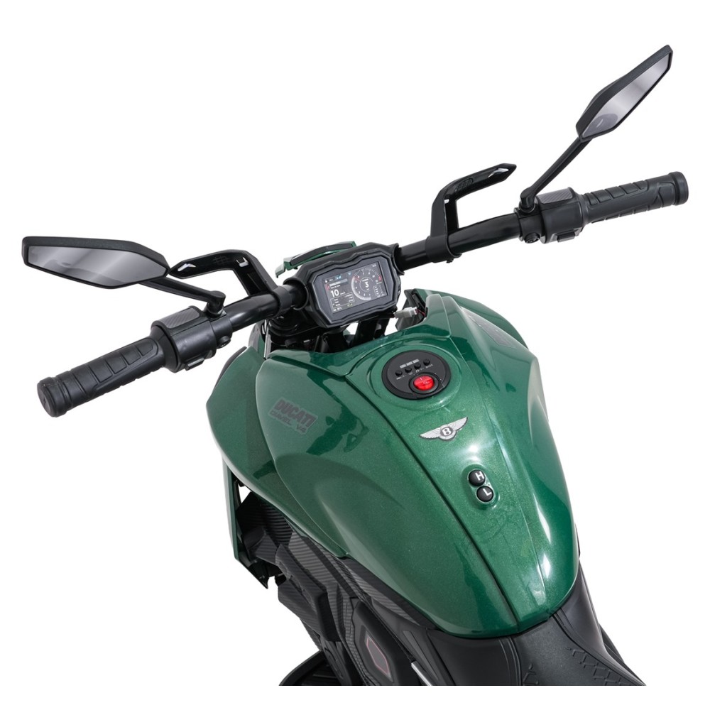 JOKO Elektrická motorka Ducati Diavel for Bentley, penové kolesá, zelená