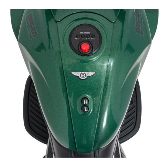 JOKO Elektrická motorka Ducati Diavel for Bentley, penové kolesá, zelená