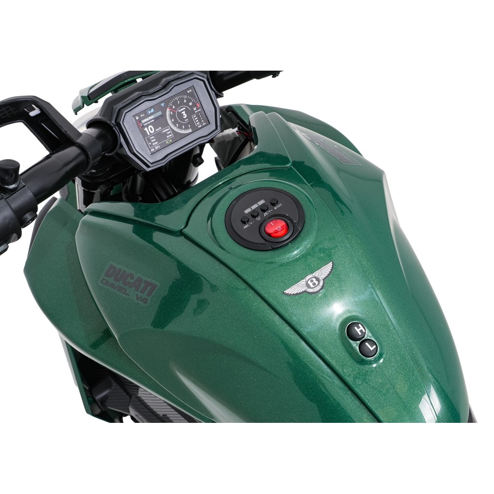 JOKO Elektrická motorka Ducati Diavel for Bentley, penové kolesá, zelená