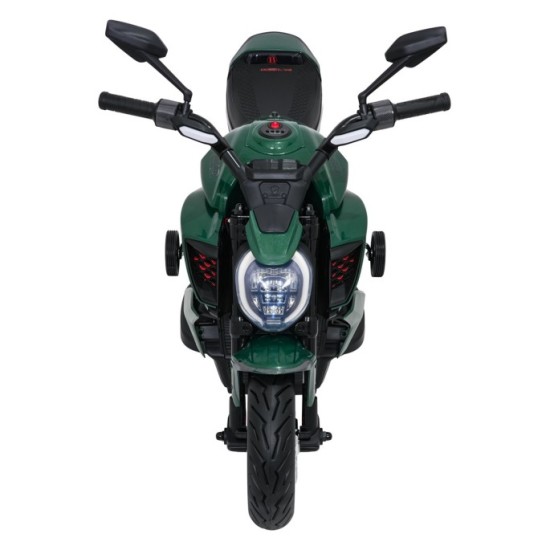 JOKO Elektrická motorka Ducati Diavel for Bentley, penové kolesá, zelená