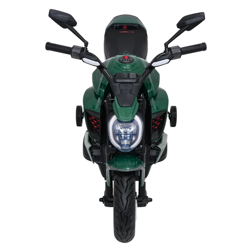 JOKO Elektrická motorka Ducati Diavel for Bentley, penové kolesá, zelená