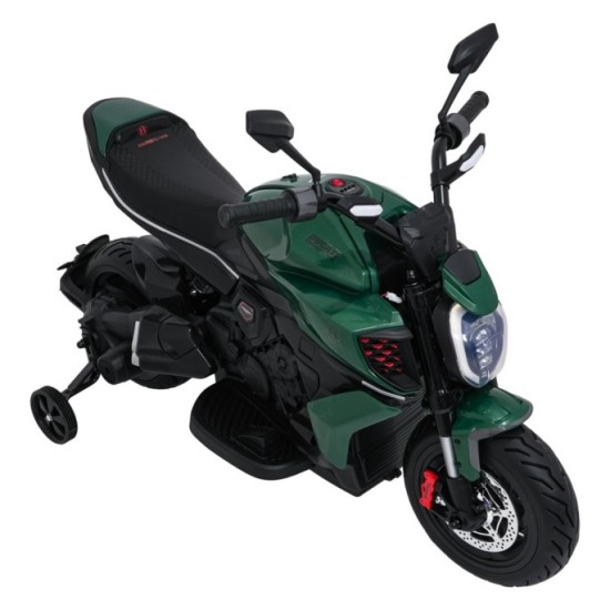 JOKO Elektrická motorka Ducati Diavel for Bentley, penové kolesá, zelená
