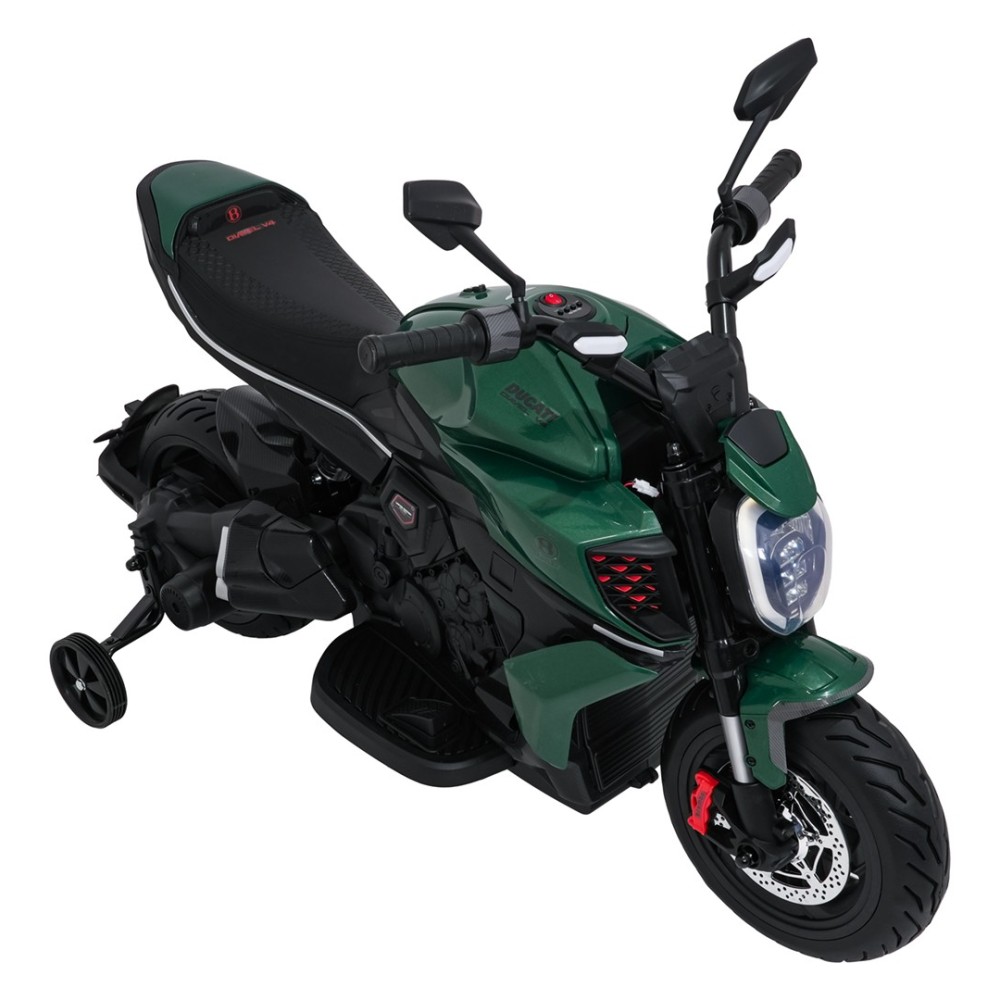 JOKO Elektrická motorka Ducati Diavel for Bentley, penové kolesá, zelená