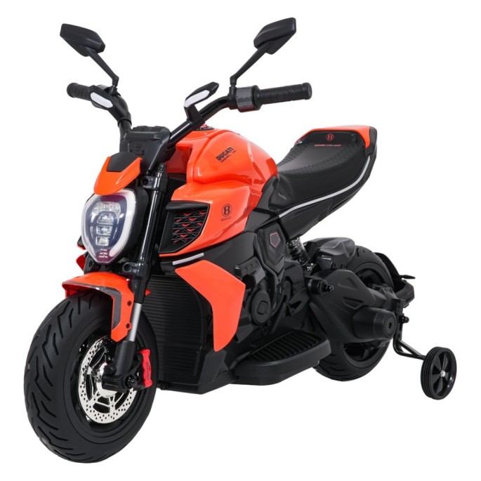 JOKO Elektrická motorka Ducati Diavel for Bentley, penové kolesá, oranžová