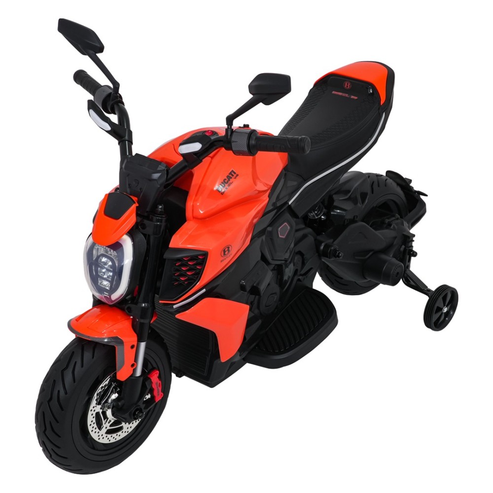 JOKO Elektrická motorka Ducati Diavel for Bentley, penové kolesá, oranžová