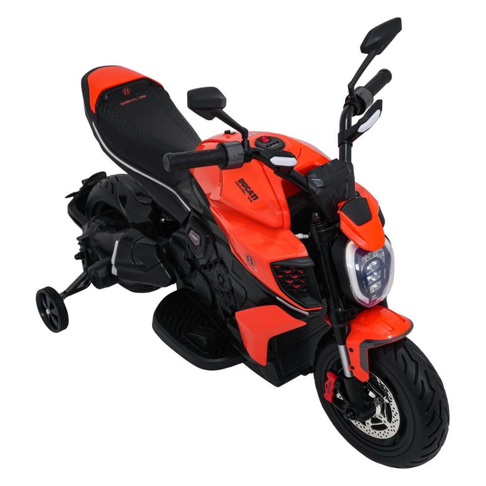 JOKO Elektrická motorka Ducati Diavel for Bentley, penové kolesá, oranžová