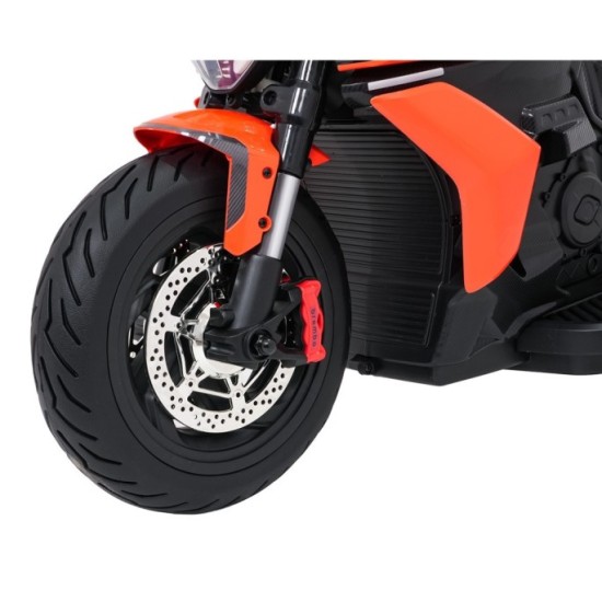 JOKO Elektrická motorka Ducati Diavel for Bentley, penové kolesá, oranžová