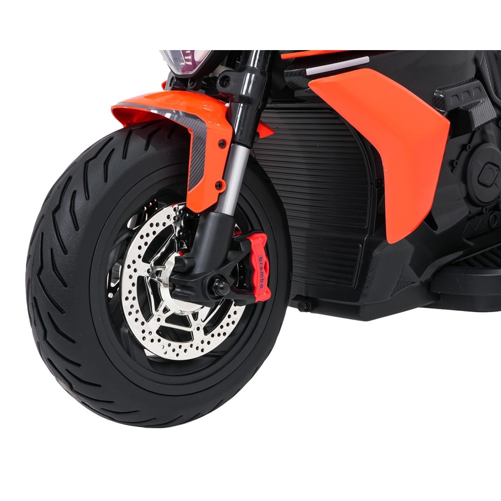 JOKO Elektrická motorka Ducati Diavel for Bentley, penové kolesá, oranžová