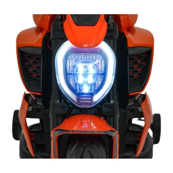 JOKO Elektrická motorka Ducati Diavel for Bentley, penové kolesá, oranžová