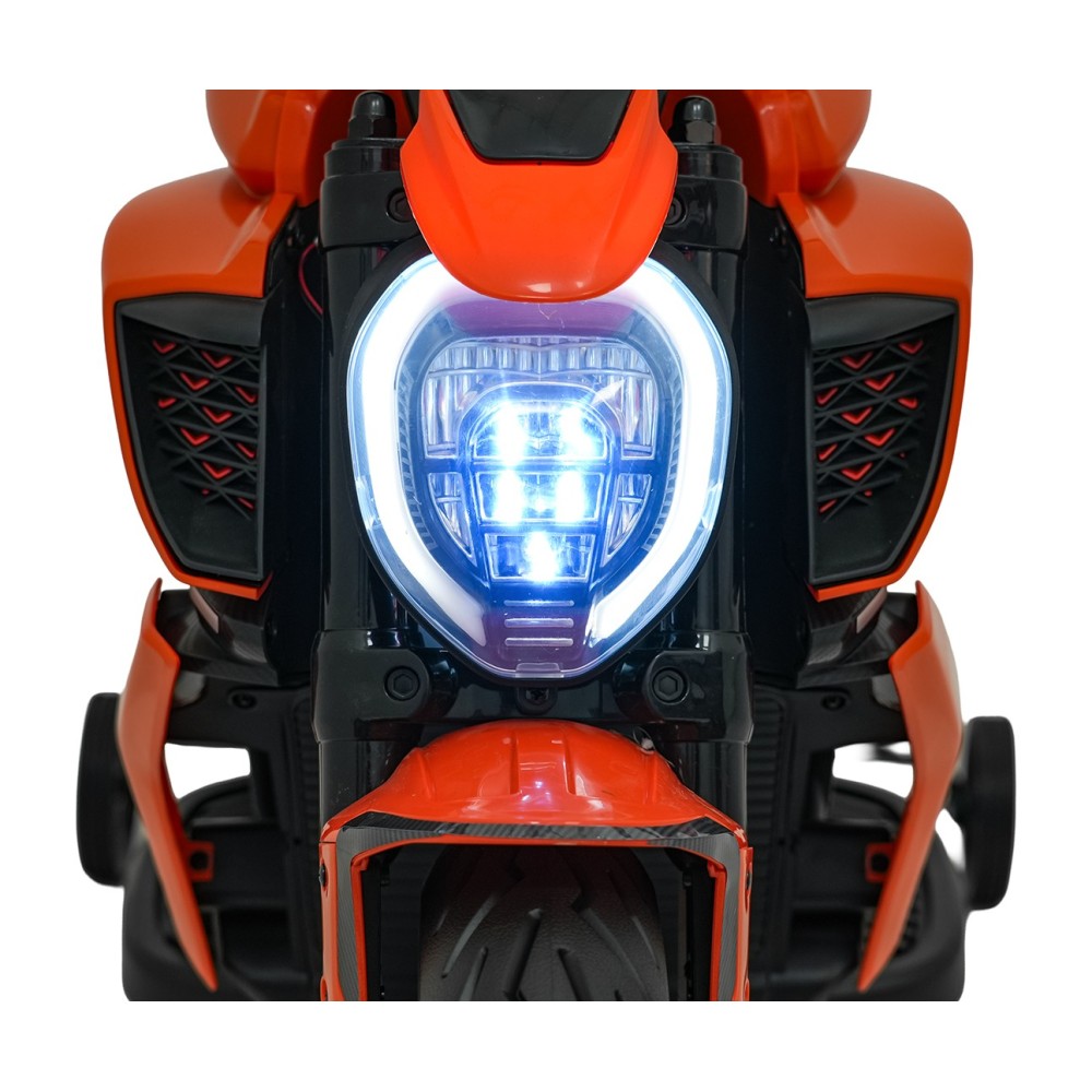 JOKO Elektrická motorka Ducati Diavel for Bentley, penové kolesá, oranžová