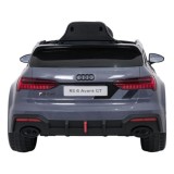 JOKO Elektrické autíčko Audi RS6 Avant GT 4x4, penové kolesá, kožené sedadlo, sivé