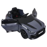 JOKO Elektrické autíčko Audi RS6 Avant GT 4x4, penové kolesá, kožené sedadlo, sivé