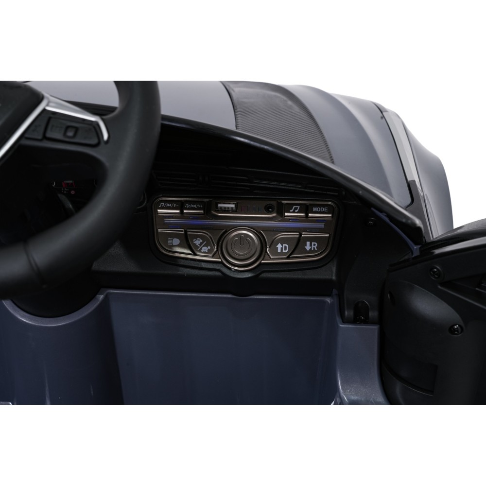 JOKO Elektrické autíčko Audi RS6 Avant GT 4x4, penové kolesá, kožené sedadlo, sivé