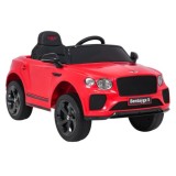 JOKO Elektrické autíčko Bentley Bentayga S, penové kolesá, kožené sedadlo, červené