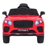 JOKO Elektrické autíčko Bentley Bentayga S, penové kolesá, kožené sedadlo, červené