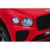 JOKO Elektrické autíčko Bentley Bentayga S, penové kolesá, kožené sedadlo, červené