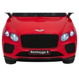 JOKO Elektrické autíčko Bentley Bentayga S, penové kolesá, kožené sedadlo, červené