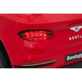 JOKO Elektrické autíčko Bentley Bentayga S, penové kolesá, kožené sedadlo, červené