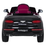 JOKO Elektrické autíčko Bentley Bentayga S, penové kolesá, kožené sedadlo, čierne