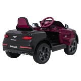 JOKO Elektrické autíčko Bentley Bentayga S, penové kolesá, kožené sedadlo, čierne