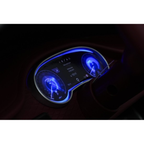 JOKO Elektrické autíčko Bentley Bentayga S, penové kolesá, kožené sedadlo, čierne