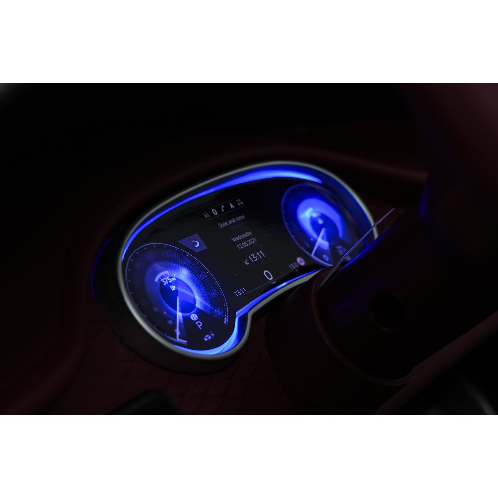 JOKO Elektrické autíčko Bentley Bentayga S, penové kolesá, kožené sedadlo, čierne