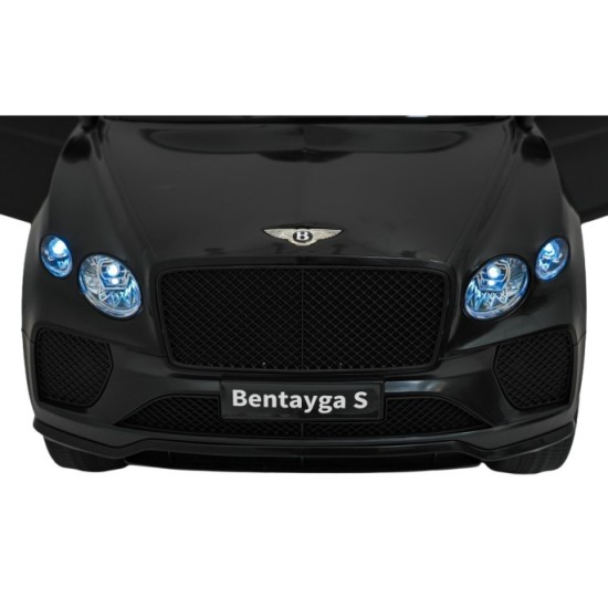 JOKO Elektrické autíčko Bentley Bentayga S, penové kolesá, kožené sedadlo, čierne