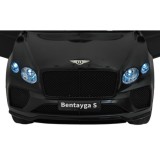 JOKO Elektrické autíčko Bentley Bentayga S, penové kolesá, kožené sedadlo, čierne