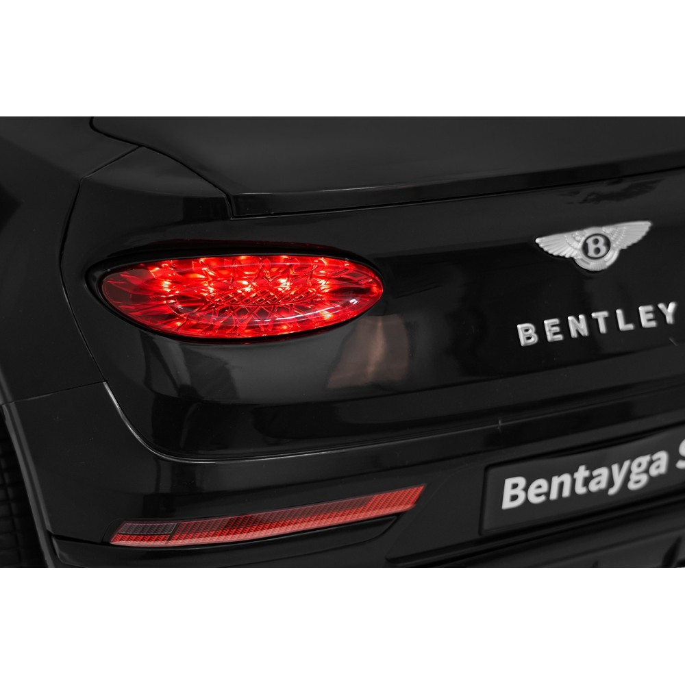 JOKO Elektrické autíčko Bentley Bentayga S, penové kolesá, kožené sedadlo, čierne
