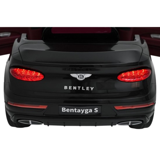 JOKO Elektrické autíčko Bentley Bentayga S, penové kolesá, kožené sedadlo, čierne
