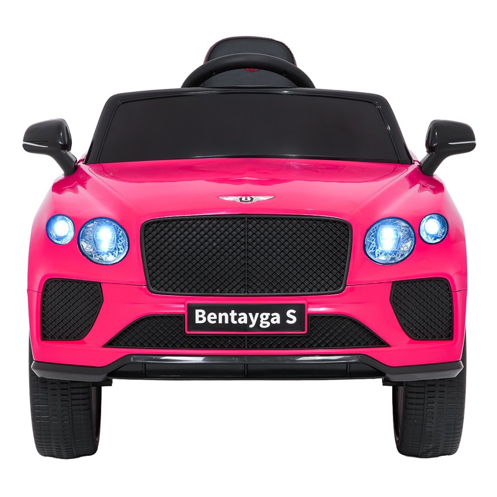 JOKO Elektrické autíčko Bentley Bentayga S, penové kolesá, kožené sedadlo, ružové