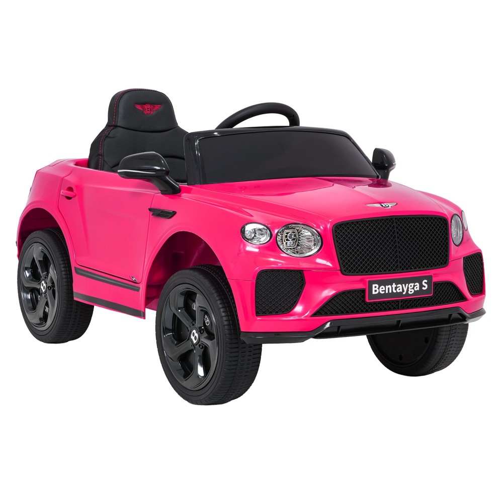 JOKO Elektrické autíčko Bentley Bentayga S, penové kolesá, kožené sedadlo, ružové