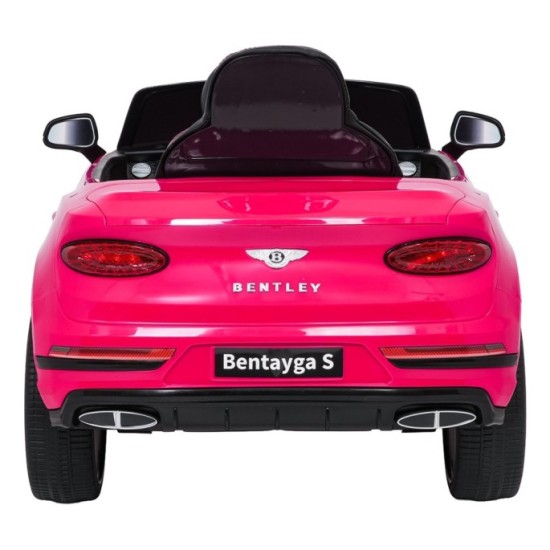 JOKO Elektrické autíčko Bentley Bentayga S, penové kolesá, kožené sedadlo, ružové