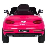JOKO Elektrické autíčko Bentley Bentayga S, penové kolesá, kožené sedadlo, ružové
