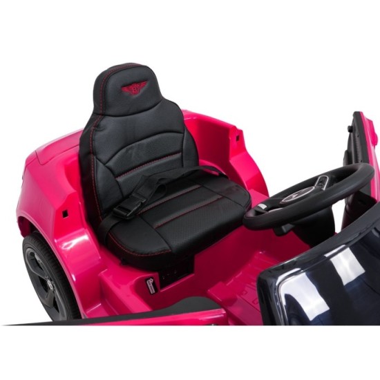 JOKO Elektrické autíčko Bentley Bentayga S, penové kolesá, kožené sedadlo, ružové