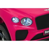 JOKO Elektrické autíčko Bentley Bentayga S, penové kolesá, kožené sedadlo, ružové