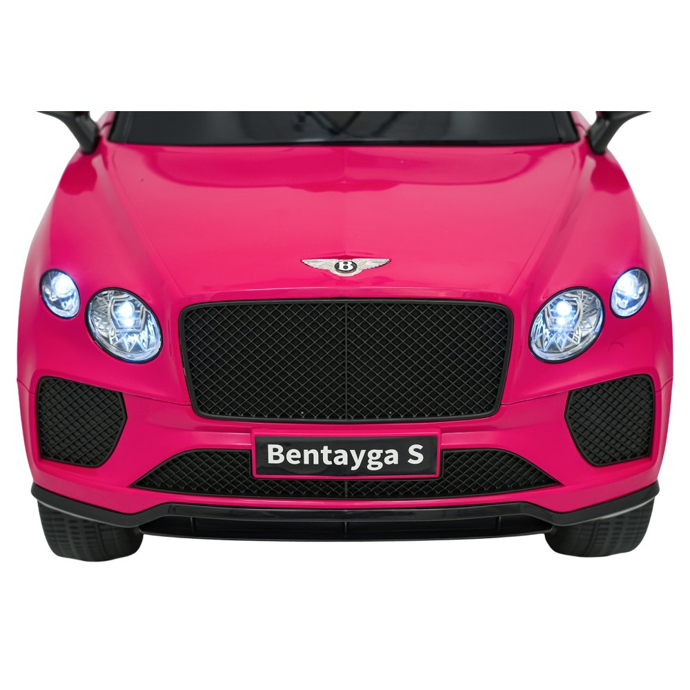 JOKO Elektrické autíčko Bentley Bentayga S, penové kolesá, kožené sedadlo, ružové