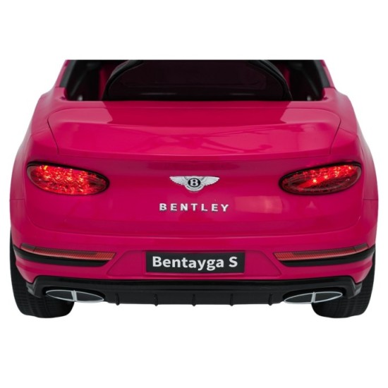 JOKO Elektrické autíčko Bentley Bentayga S, penové kolesá, kožené sedadlo, ružové