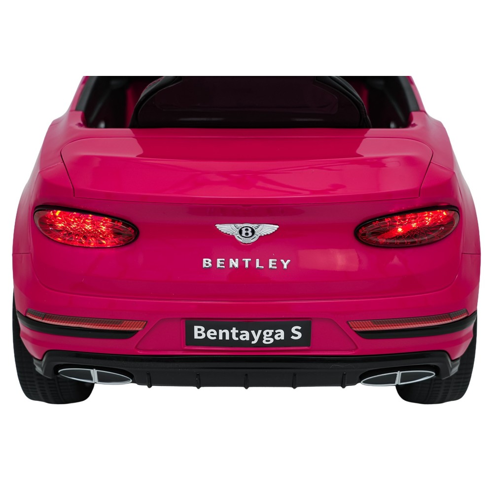 JOKO Elektrické autíčko Bentley Bentayga S, penové kolesá, kožené sedadlo, ružové