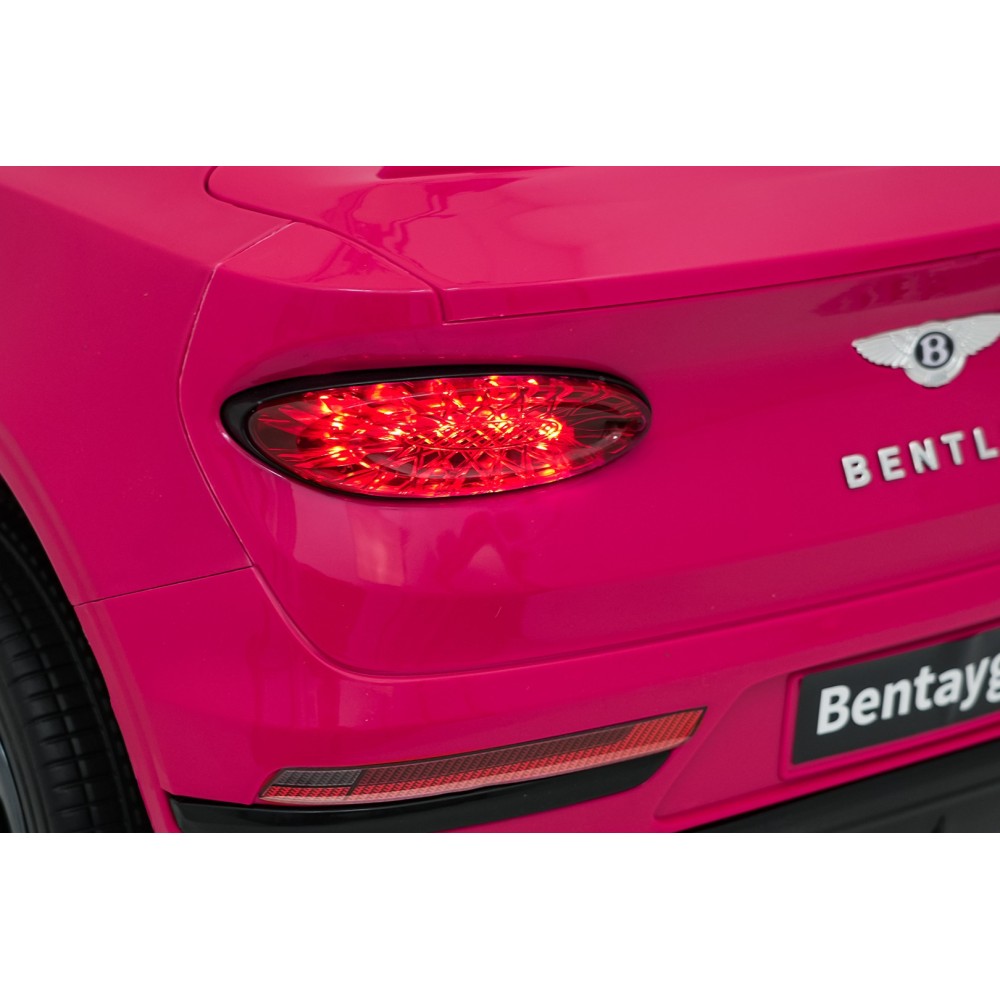 JOKO Elektrické autíčko Bentley Bentayga S, penové kolesá, kožené sedadlo, ružové