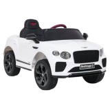 JOKO Elektrické autíčko Bentley Bentayga S, penové kolesá, kožené sedadlo, biele