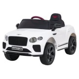 JOKO Elektrické autíčko Bentley Bentayga S, penové kolesá, kožené sedadlo, biele